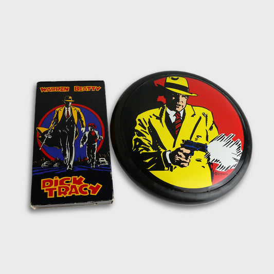 Dick Tracy VHS Tape & Radial Flying Disc Frisbee Bundle