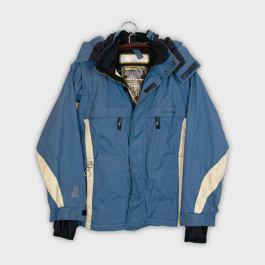 Vintage Rip Curl Snow Ski Jacket with Detachable Sleeves & Hood (M)