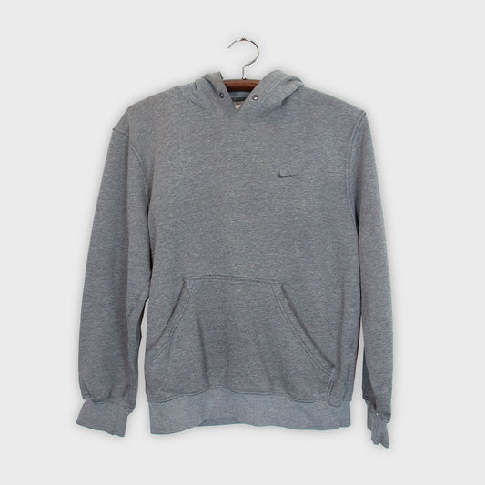 Y2K Grey Tag Grey Nike Mini Swoosh Hoodie (L)