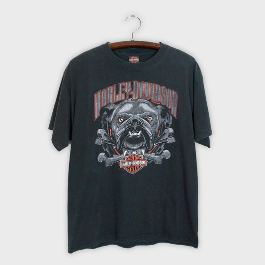 Vintage Harley Davidson Bull Dog T-Shirt (L)