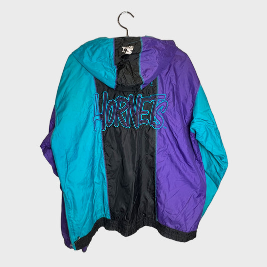 Vintage NBA Starter Hornets Windbreaker Jacket (L)