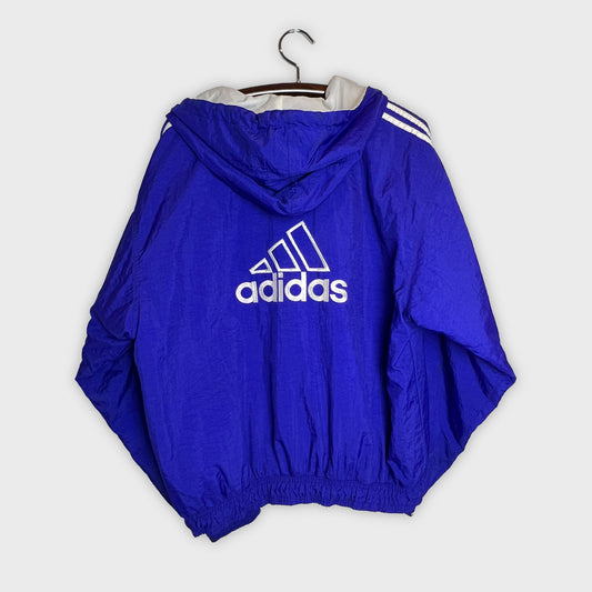 Vintage Adidas Big Logo Windbreaker Puffer Jacket (L/XL)