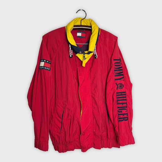 Vintage 90s Tommy Hilfiger Spell Out Sailing Jacket (L)